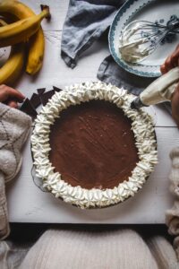 Chokladpaj med banan