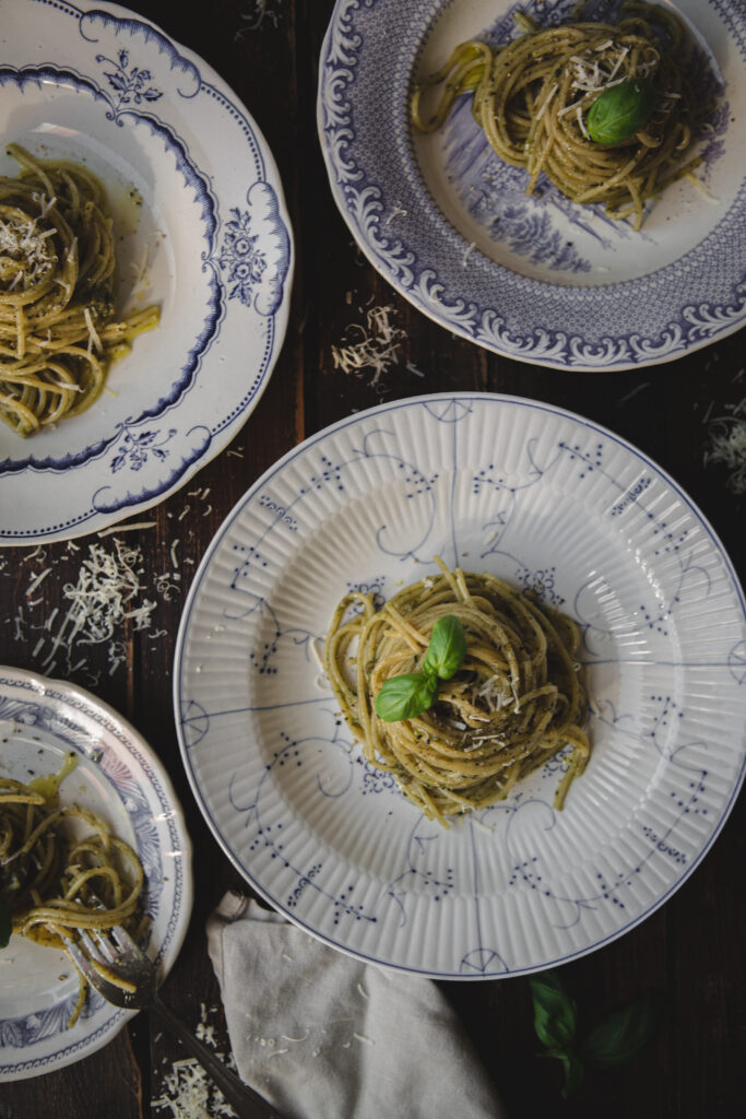 Pesto med Spaghetti