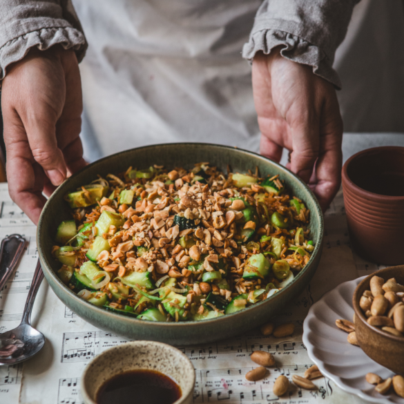 cucumber salad with peanuts