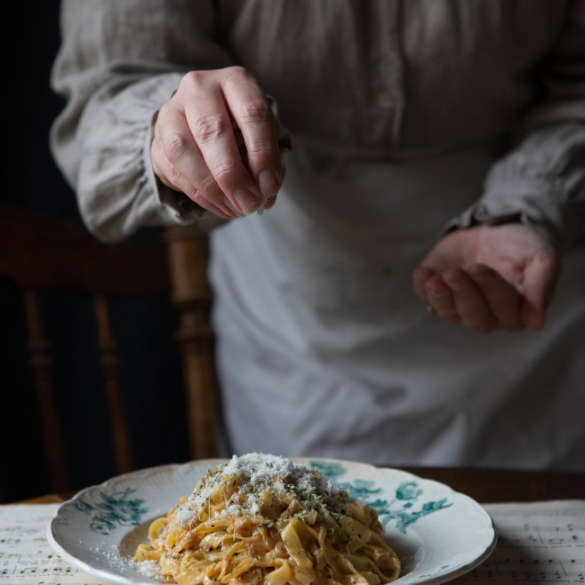 Caramelized onion pasta