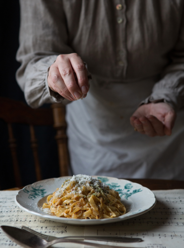 Caramelized onion pasta