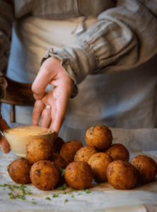 Fried mashed potato balls