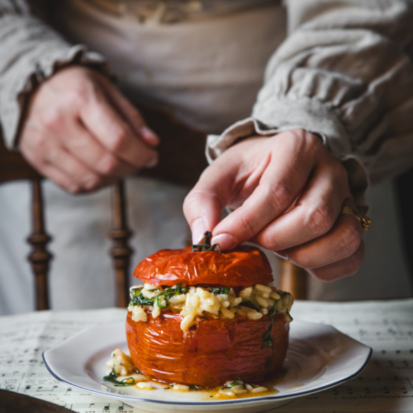 fyllda tomater med risotto