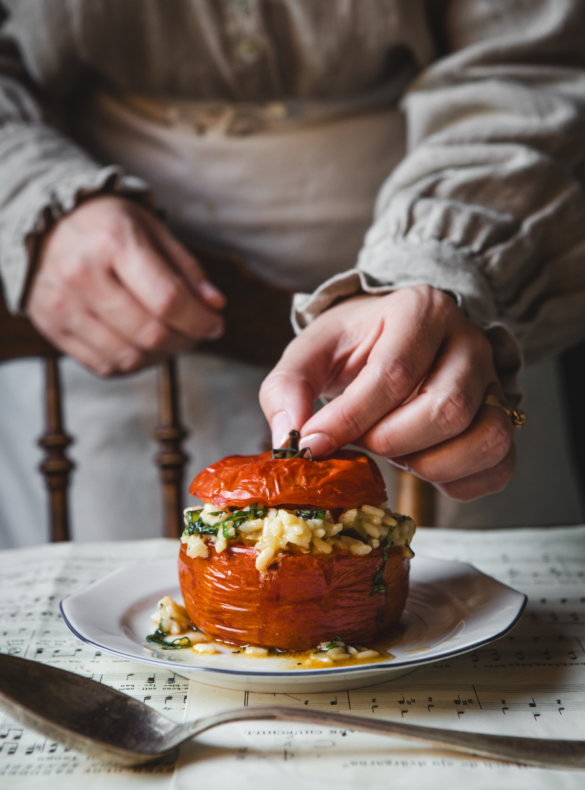 fyllda tomater med risotto