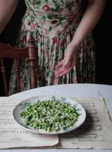 Stuvade gröna ärtor