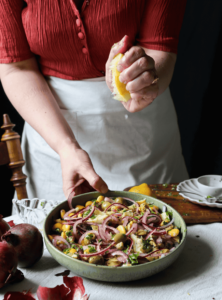 Lupinbönsallad med oliver och citron