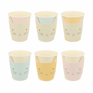 Cute kitten cups